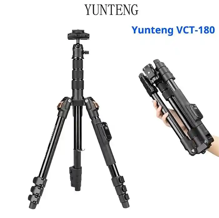 Yunteng VCT-180 Tripod High-end, Compact Camera and Phone Tripod, with Remote Control